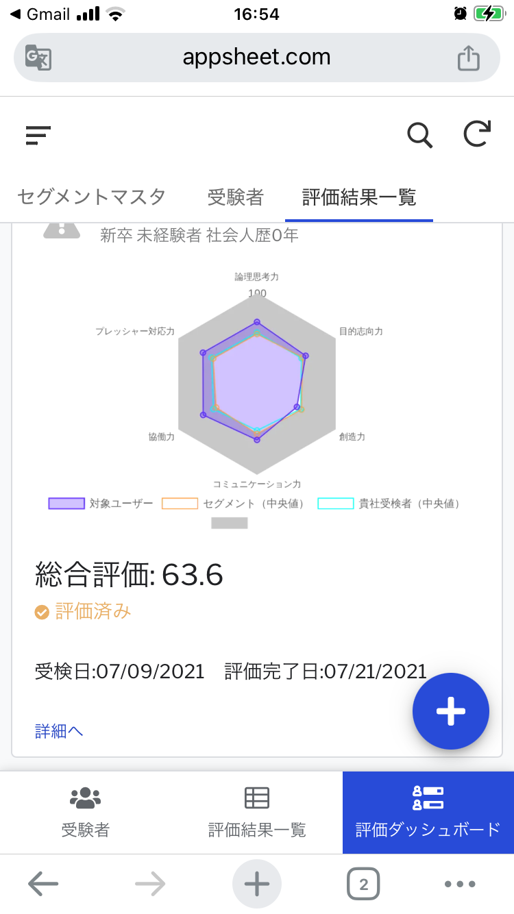 AppSheetで作った経費ダッシュボードアプリの画面